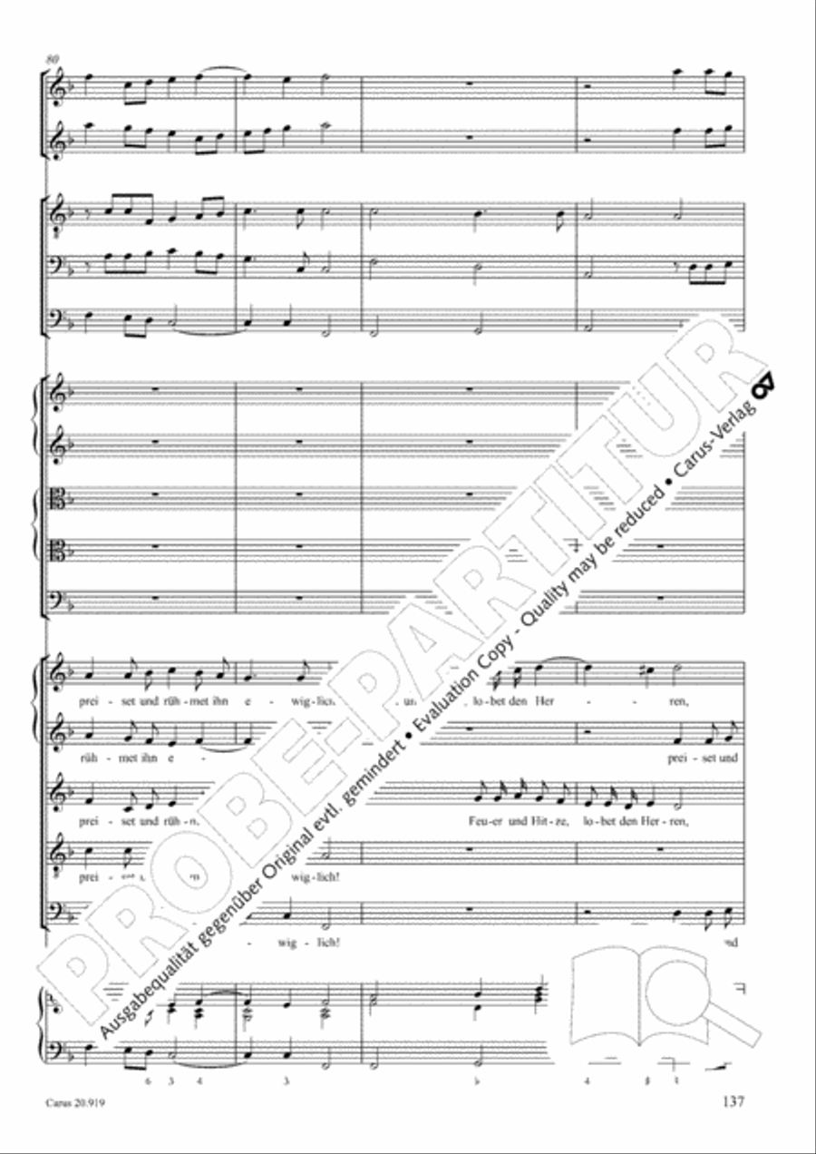 Opera varia I. Works with 1-7 parts (Complete edition, vol. 19) [Werke mit 1-7 obligaten Stimmen] Score scores gallery preview page 194