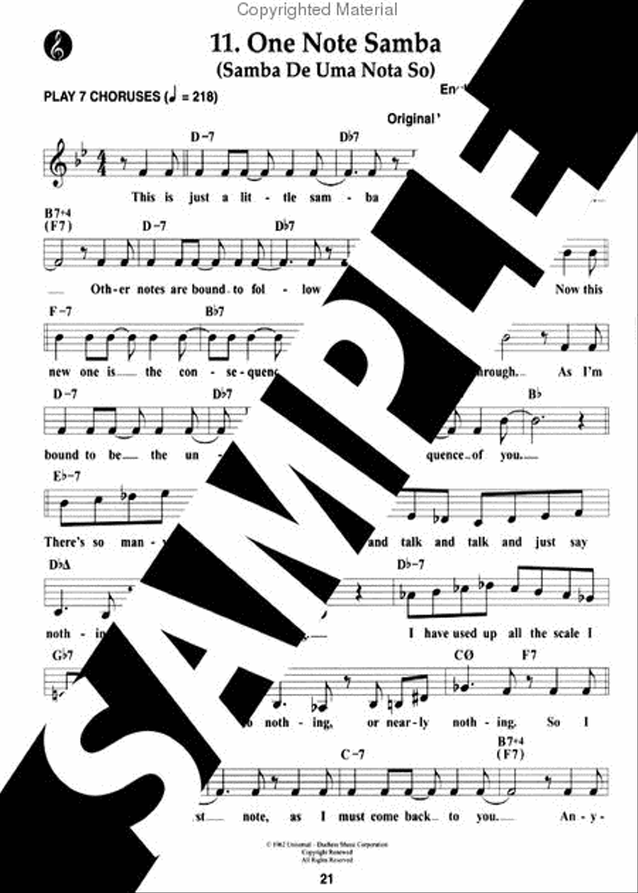 Volume 31 - Jazz Bossa Novas Voice scores gallery preview page 5