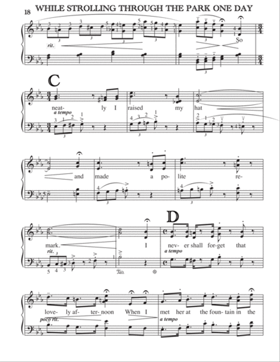 WHILE STROLLING THROUGH THE PARK ONE DAY Small Ensemble scores gallery preview page 3