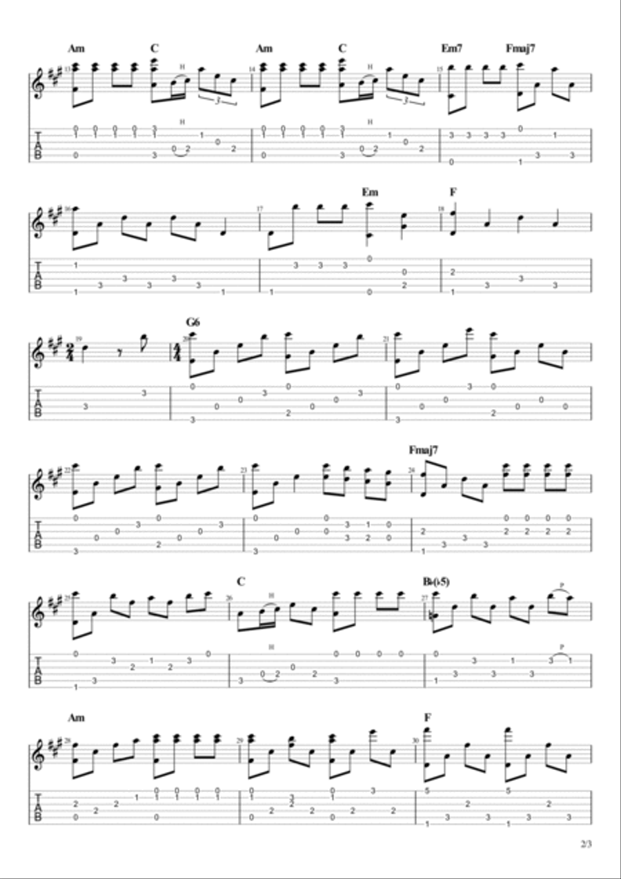Video Games Electric Guitar scores gallery preview page 2