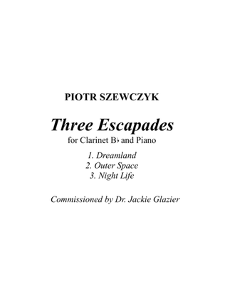 Three Escapades for Clarinet Bb and Piano