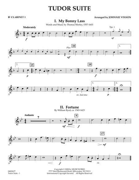 Tudor Suite - Bb Clarinet 1
