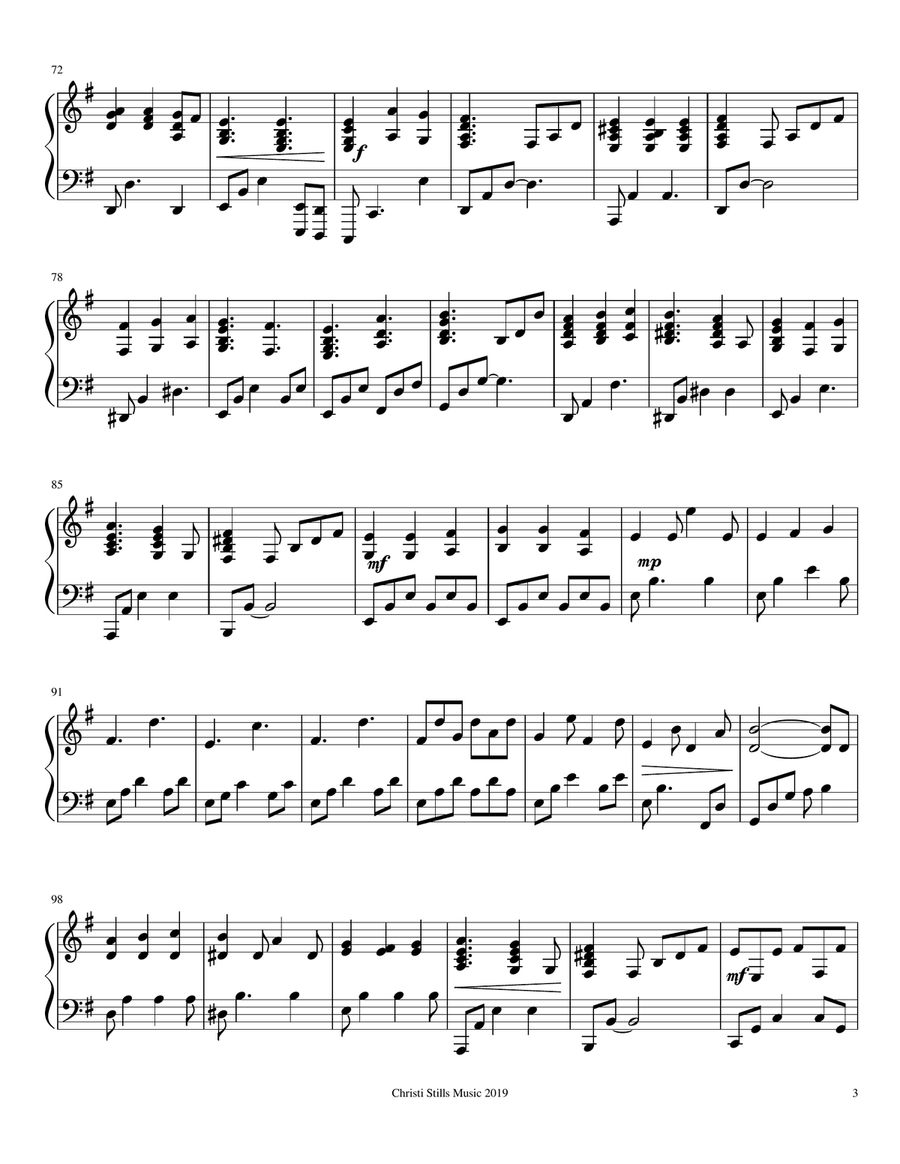 Oh the Deep, Deep Love of Jesus (Piano Solo) Piano Solo scores gallery preview page 3