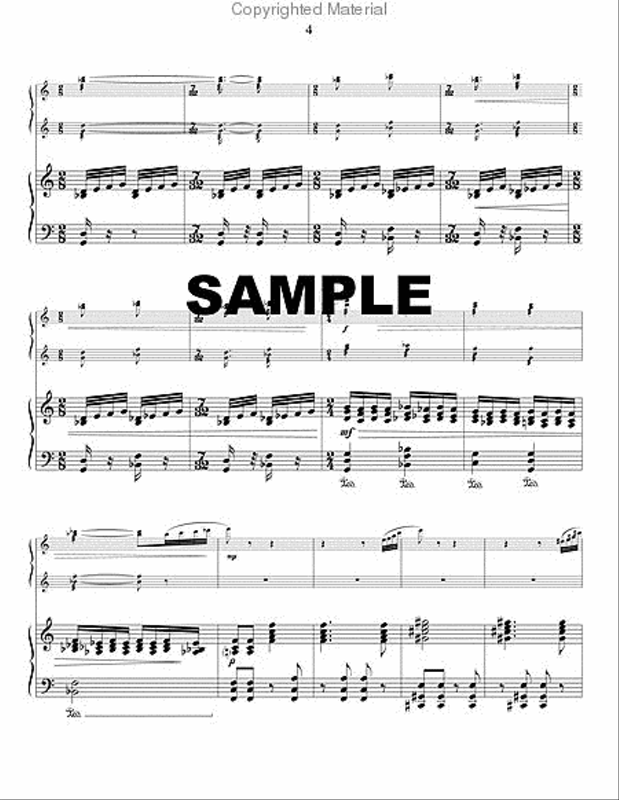 Gate to Heaven (piano reduction) Percussion Ensemble scores gallery preview page 5