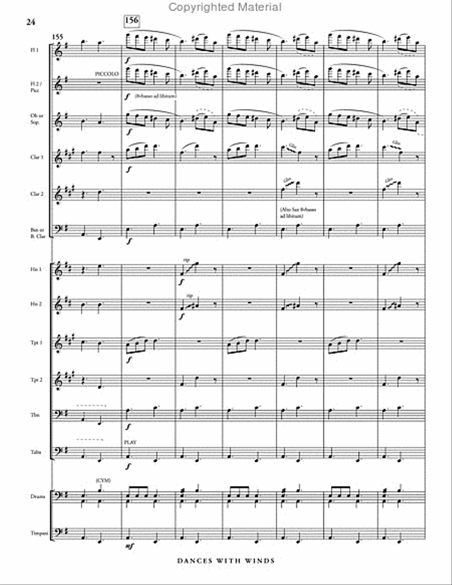 Dances with Winds Dances with Winds Concert Band scores gallery preview page 30