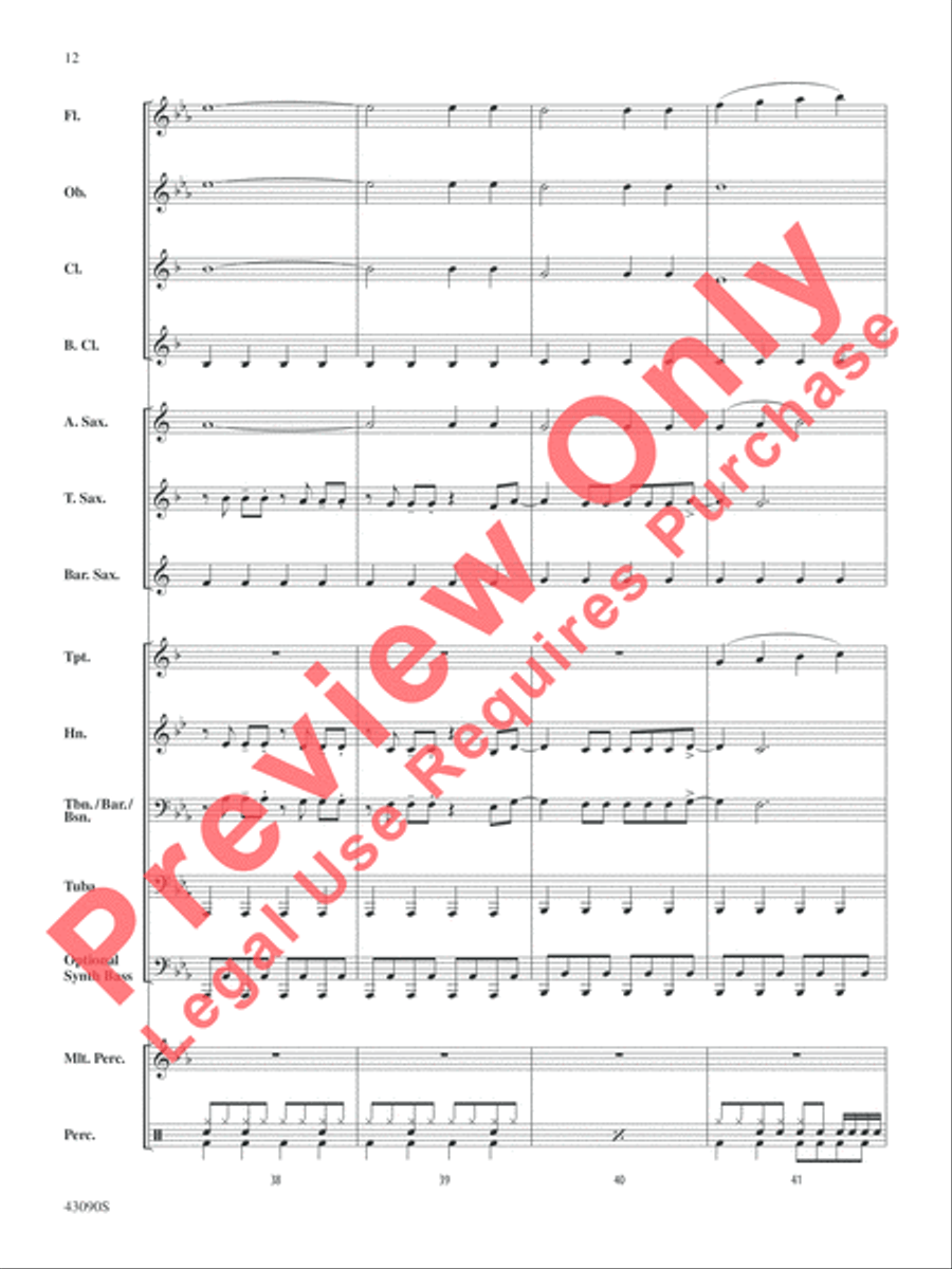 Everything Is Awesome (Awesome Remixxx!!!) (from The Lego Movie) Concert Band scores gallery preview page 12