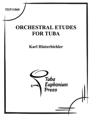 Book cover for Orchestral Etudes for Tuba
