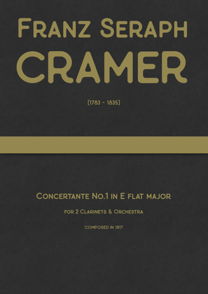Cramer - Concertante No.1 in E flat major for 2 Clarinets & Orchestra