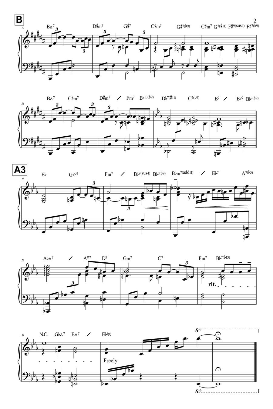 Smoke Gets In Your Eyes Piano Solo scores gallery preview page 2
