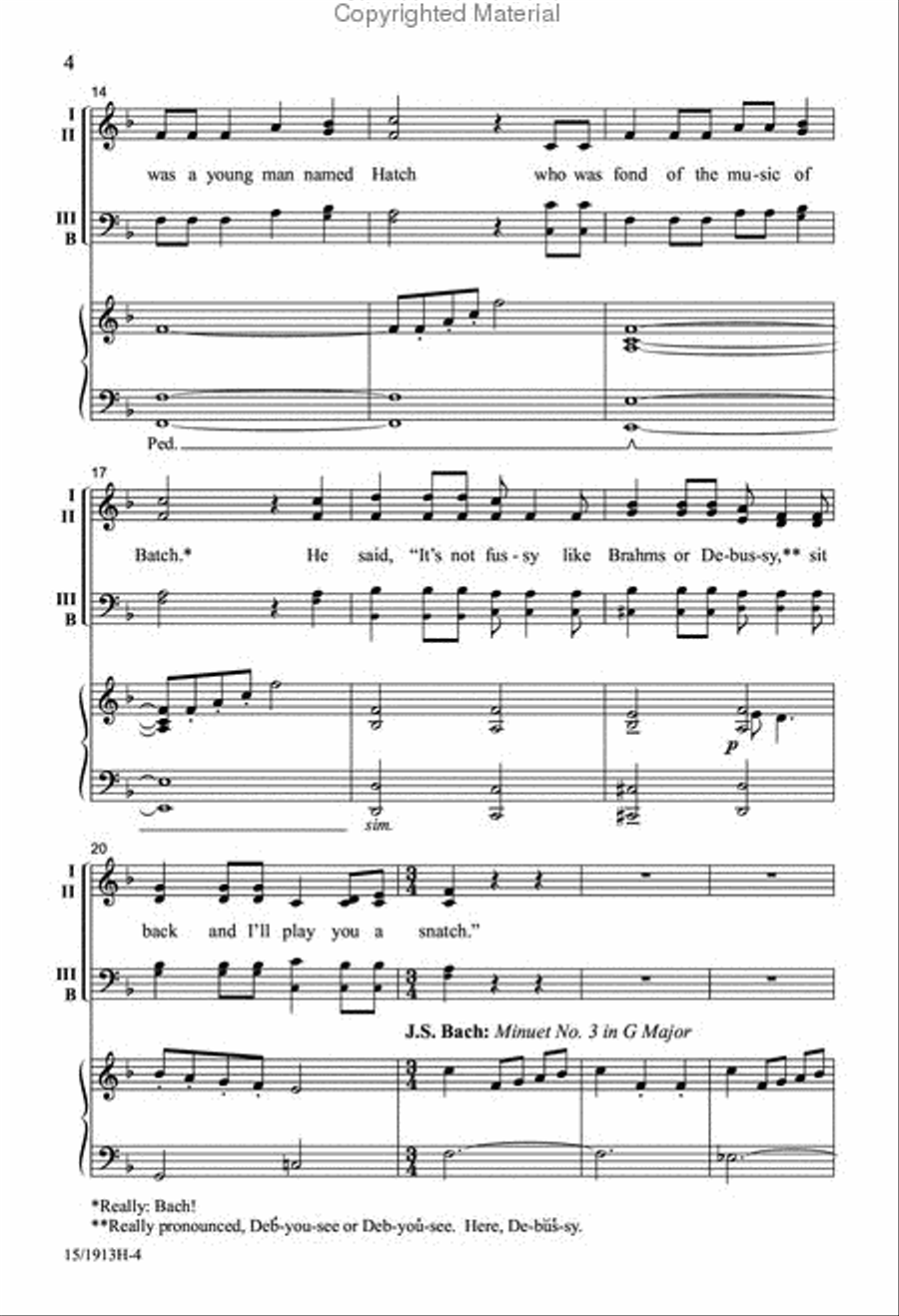 Spoof á la Classique 4-Part scores gallery preview page 4