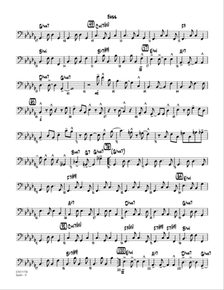 Spain - Bass Jazz Ensemble scores gallery preview page 2