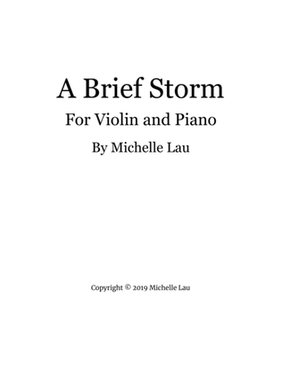 A Brief Storm for Violin and Piano