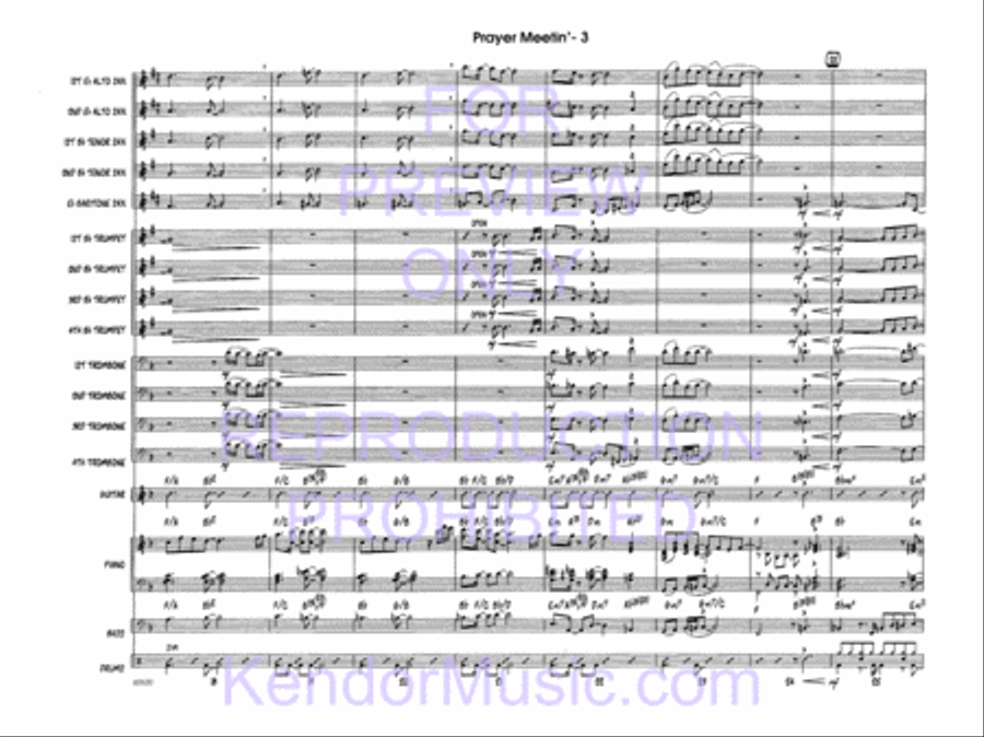Prayer Meetin' Jazz Ensemble scores gallery preview page 5