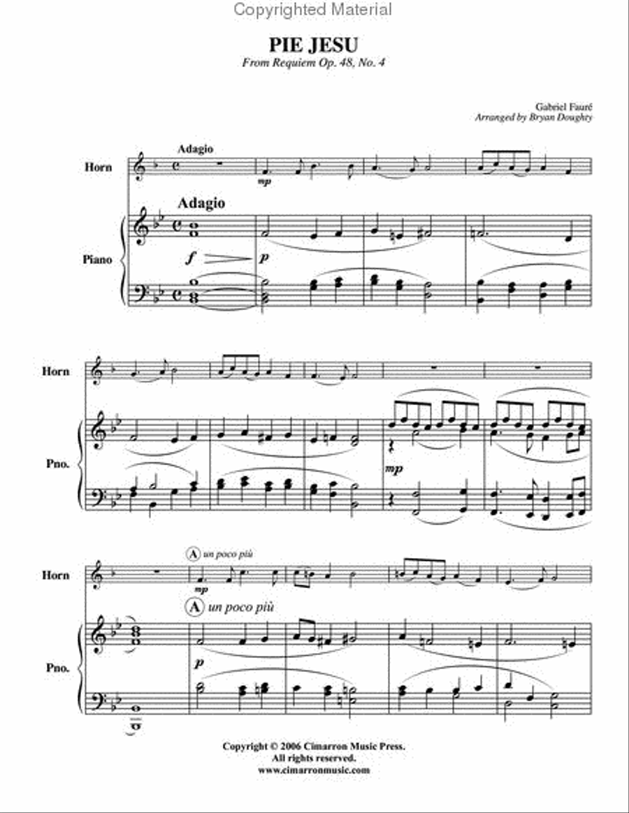 Pie Jesu Pie Jesu Piano Accompaniment scores gallery preview page 2