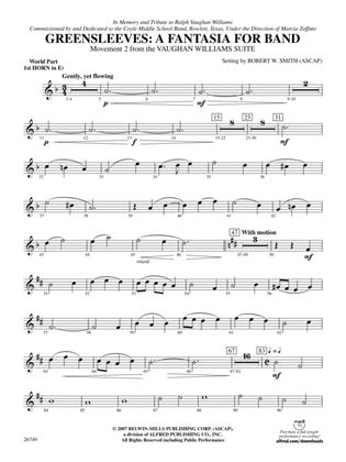 Greensleeves: (wp) 1st Horn in E-flat