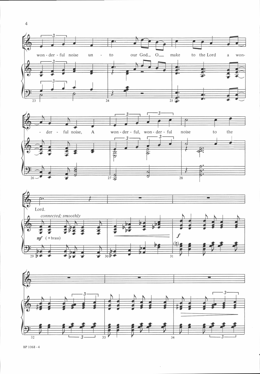 A Wonderful Noise 4-Part scores gallery preview page 4