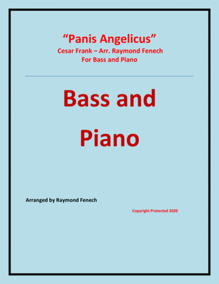 Book cover for Panis Angelicus - Bass (voice) and Piano