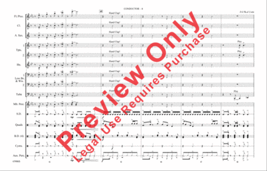 Papa's Got a Brand New Bag Marching Band scores gallery preview page 9