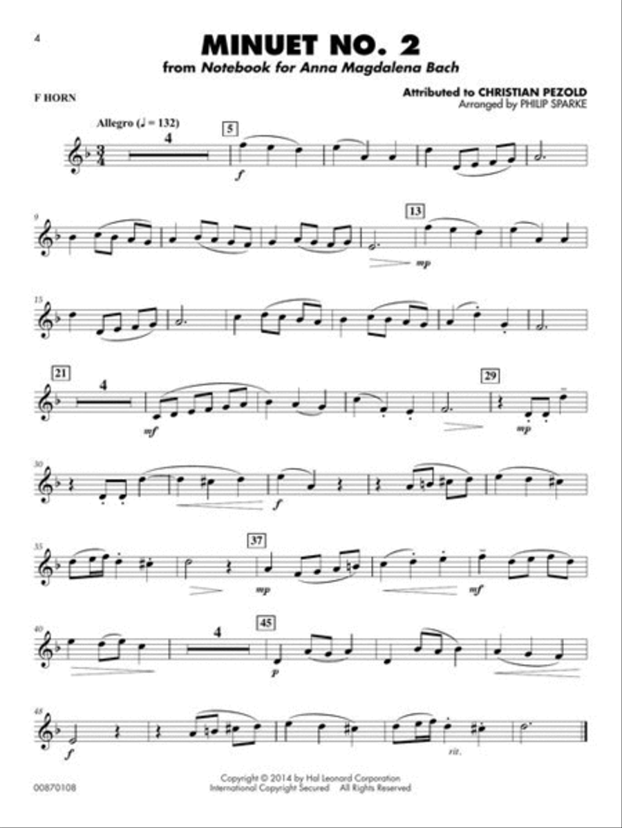 Classical Solos for F Horn – Volume 2 Concert Band Methods scores gallery preview page 4