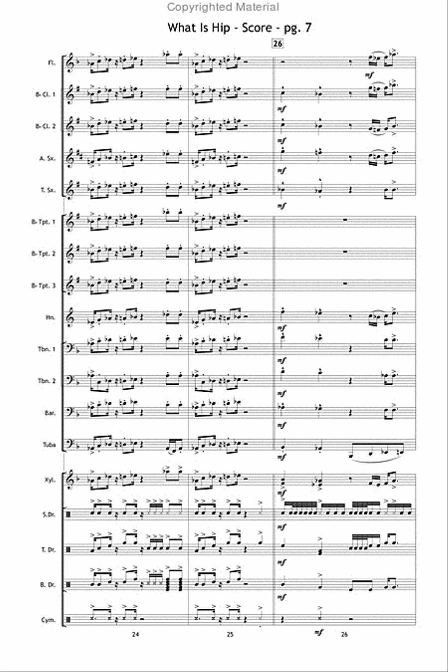What Is Hip What Is Hip Marching Band scores gallery preview page 8