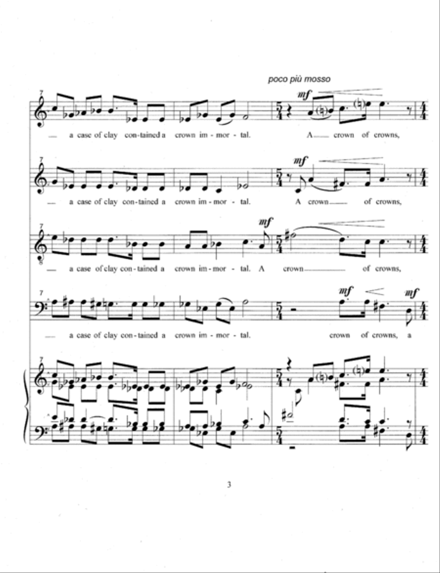 Cast Off All Doubtful Care (2012) 4-Part scores gallery preview page 5