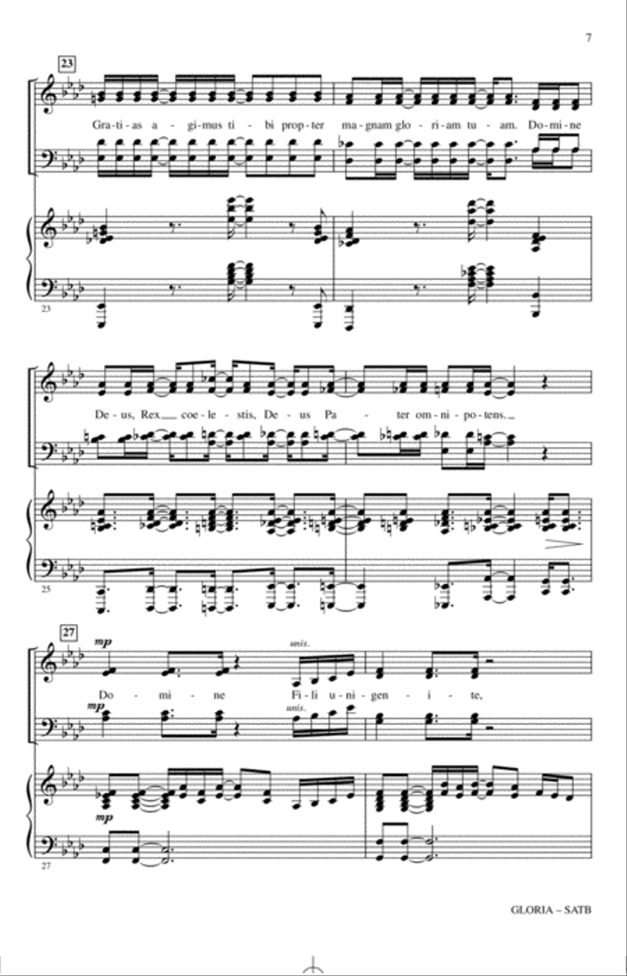 Gloria 4-Part scores gallery preview page 5
