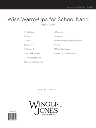 Wise Warm -Ups For School Band - Full Score
