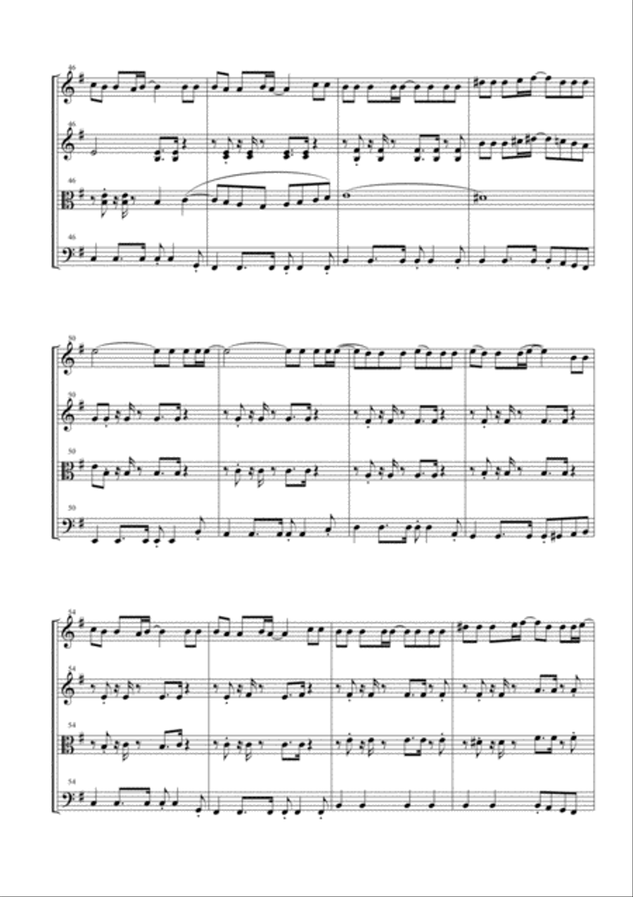 I Will Survive String Quartet scores gallery preview page 5