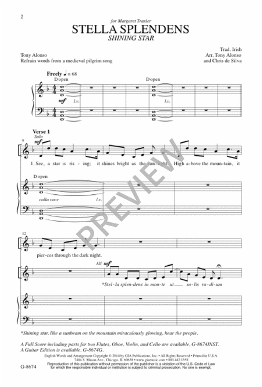 Stella Splendens 4-Part scores gallery preview page 3