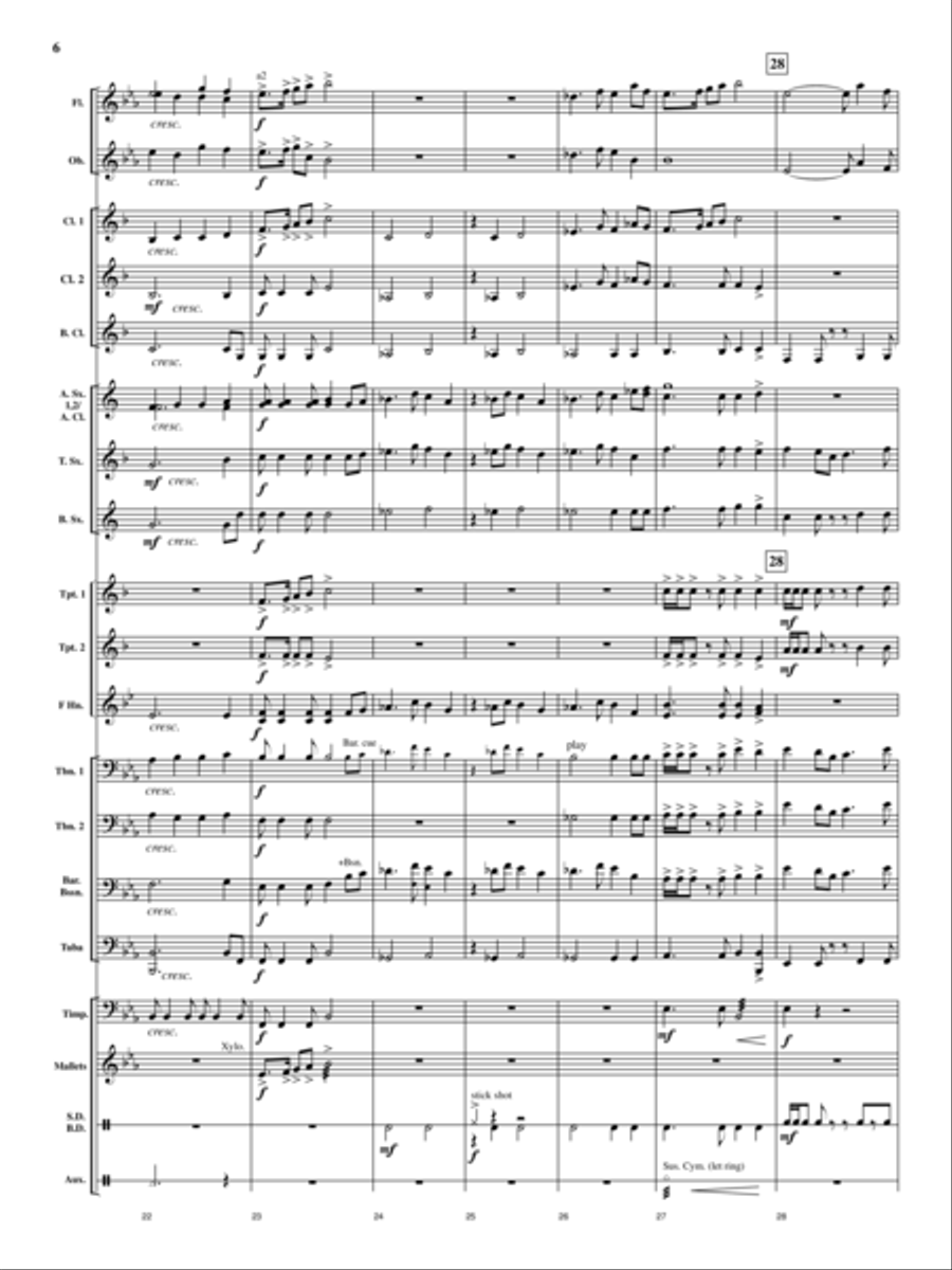 Cedar Creek Sketches Cedar Creek Sketches Concert Band scores gallery preview page 5