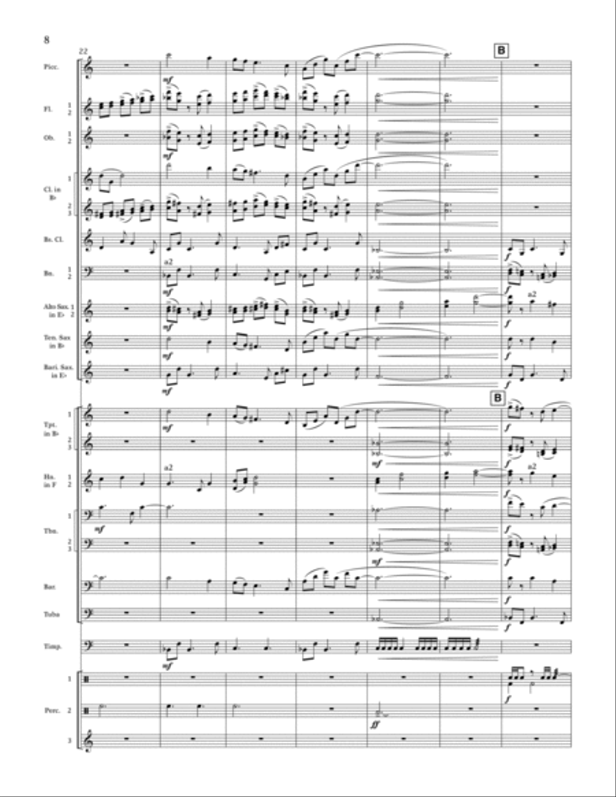 Sempre Avanti - Full Score Concert Band scores gallery preview page 6