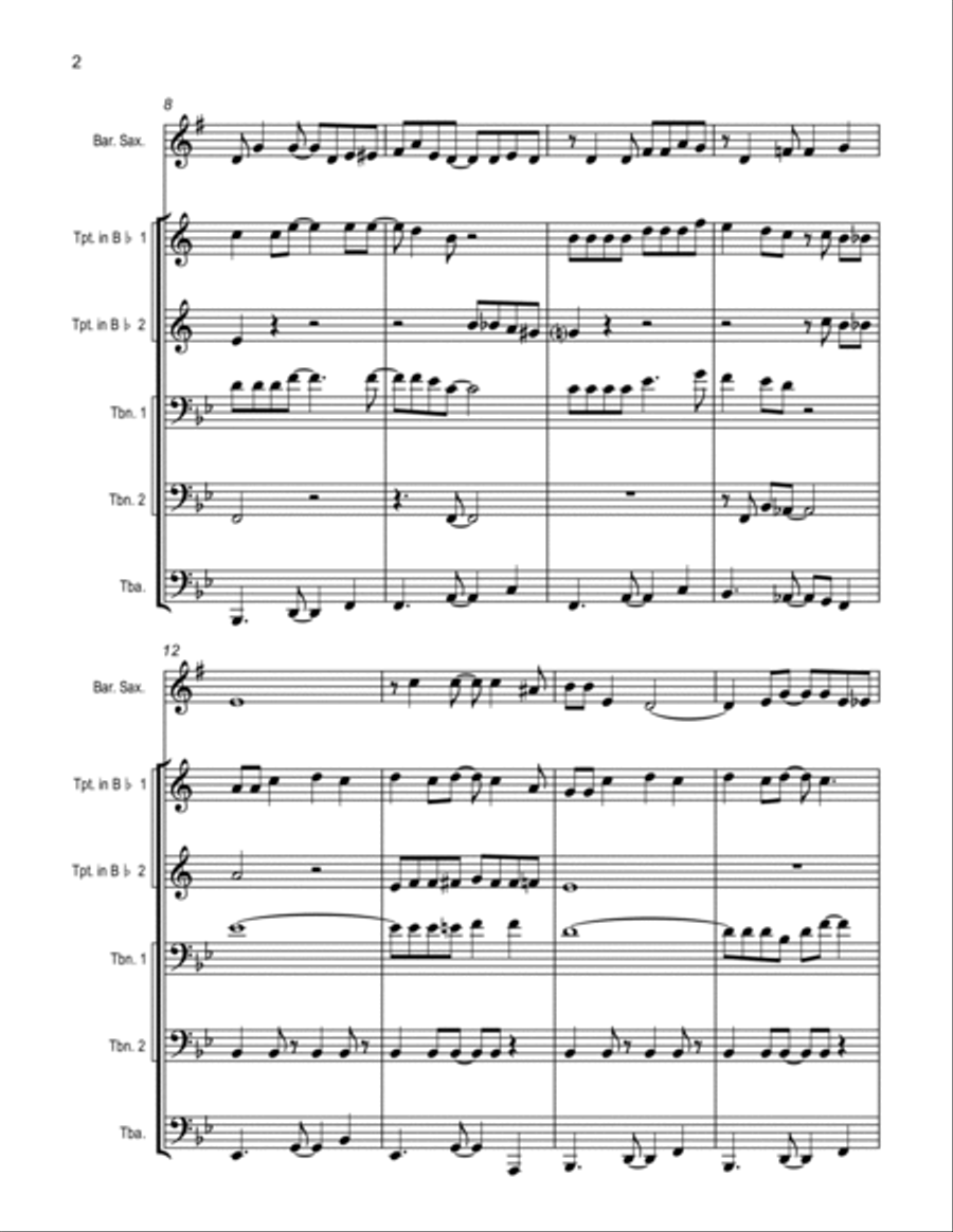 Mardi Gras Mambo Small Ensemble scores gallery preview page 2