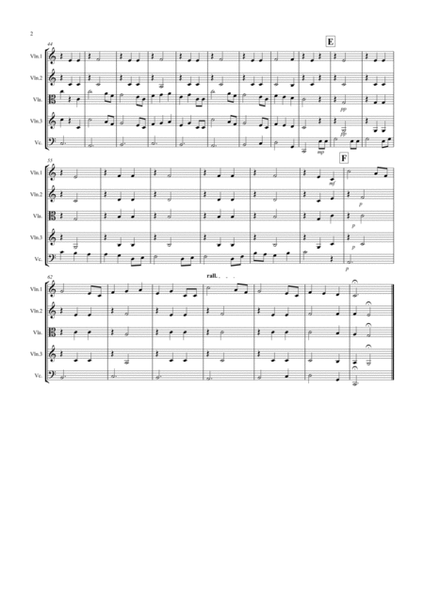 Brahms Lullaby for String Quartet image number null