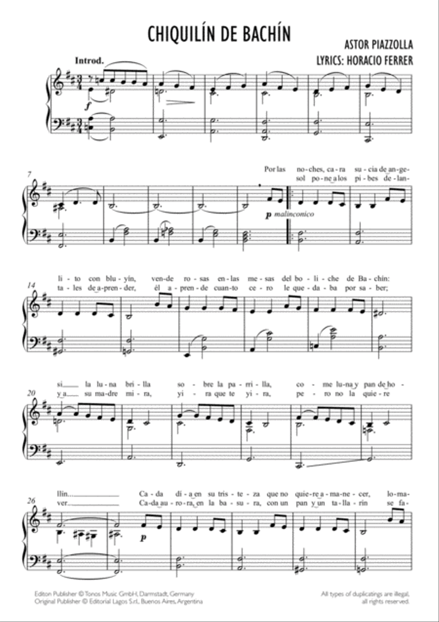 Chiquilin de Bachin Voice Solo scores gallery preview page 3