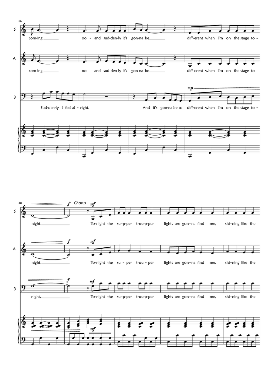 Super Trouper 3-Part scores gallery preview page 3