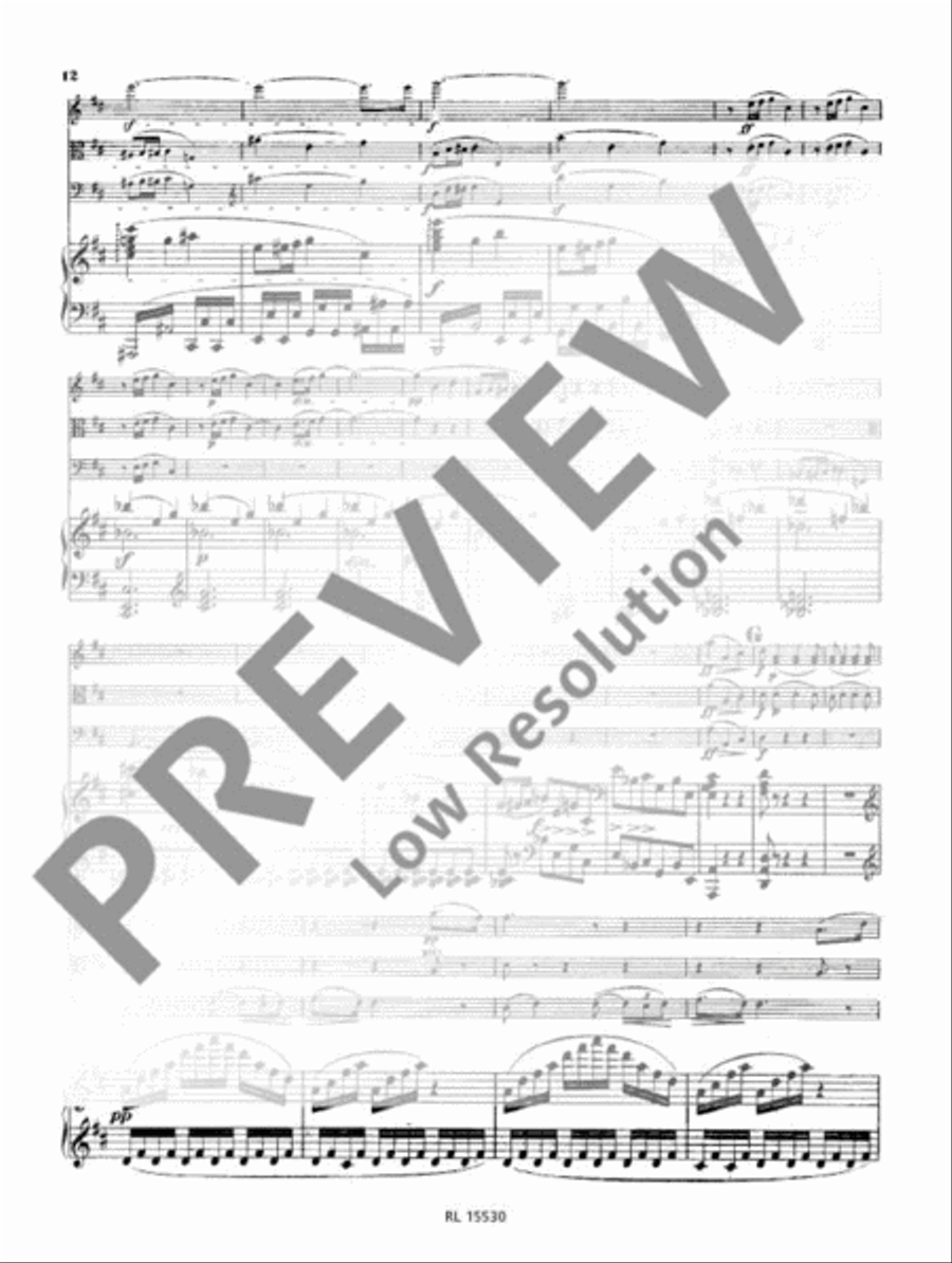 Quartet D major Cello scores gallery preview page 13