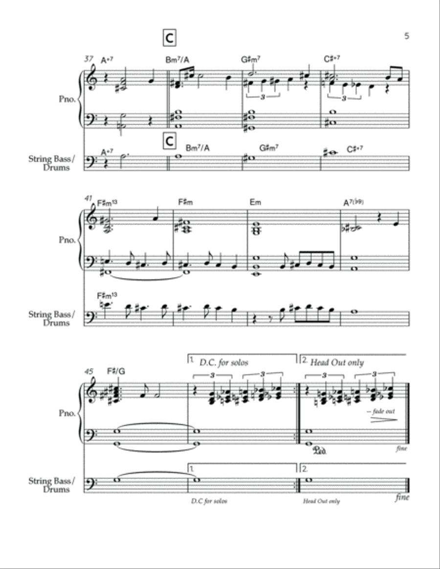 Possibility of Certainty Jazz Ensemble scores gallery preview page 5