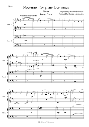 Nocturne for piano (4 hands)