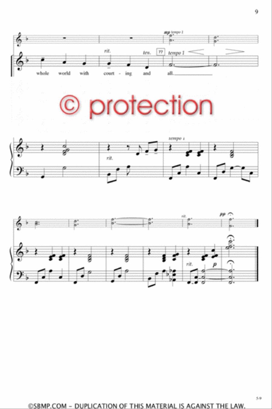 Fine Sally - SSA Octavo SSA scores gallery preview page 8
