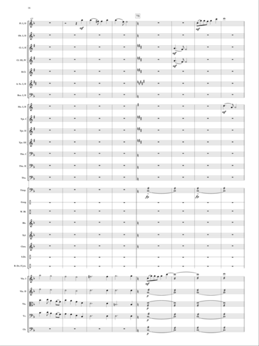 Elegy for Remembrance (September 11, 2001) Orchestra scores gallery preview page 17