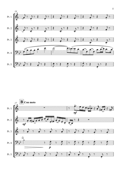 Brass Quintet - Verdi - Bella Figlia dell'Amore image number null