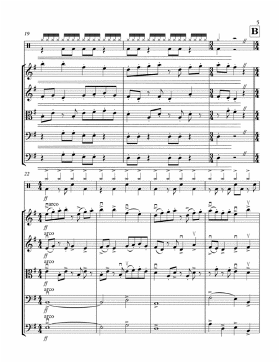 The Abduction of Persephone (for String Orchestra) String Orchestra scores gallery preview page 5