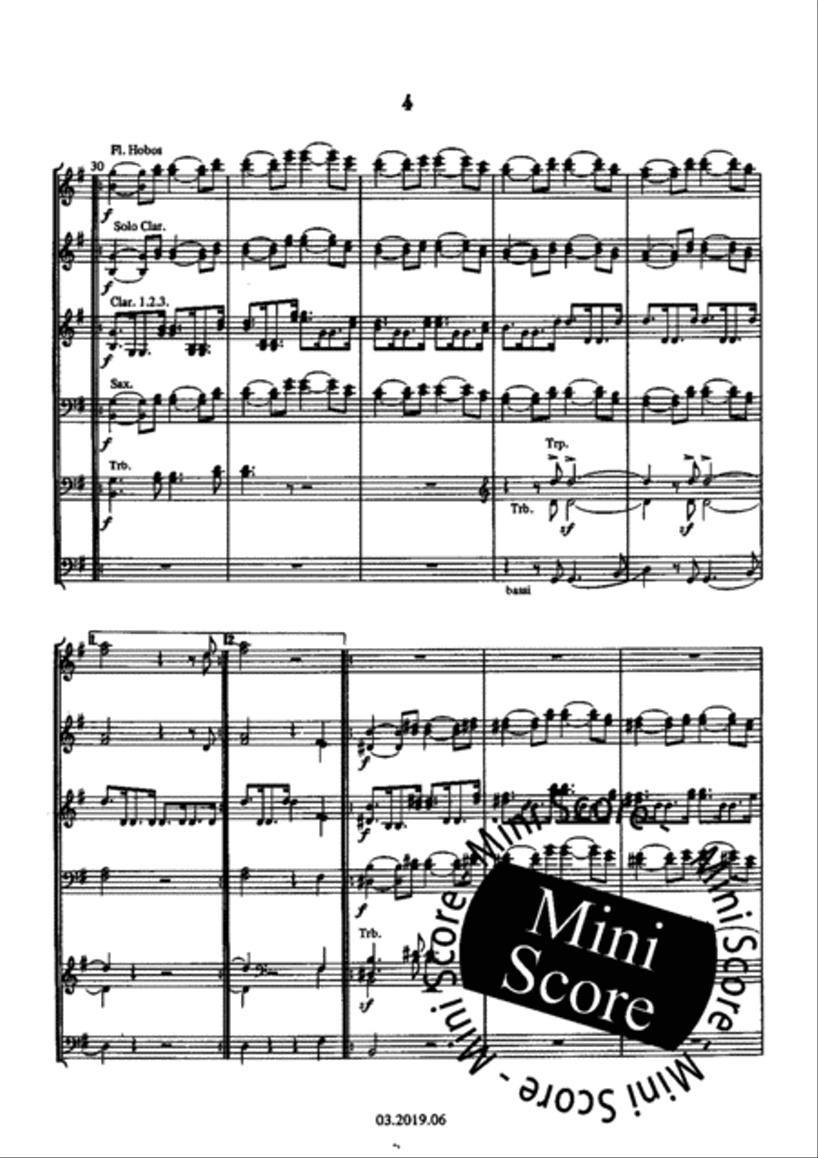 Wedding March Fanfare Band scores gallery preview page 8