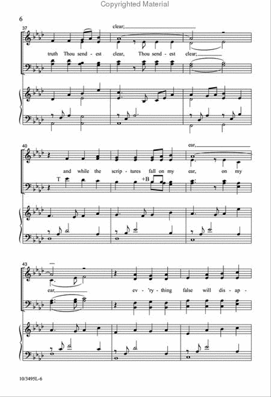 Open My Eyes, Spirit Divine 4-Part scores gallery preview page 6