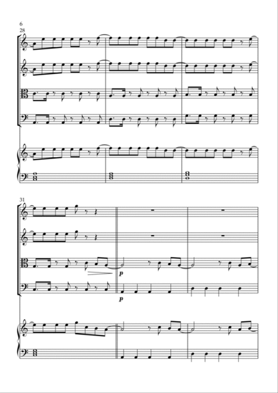 Flowers String Quartet scores gallery preview page 6