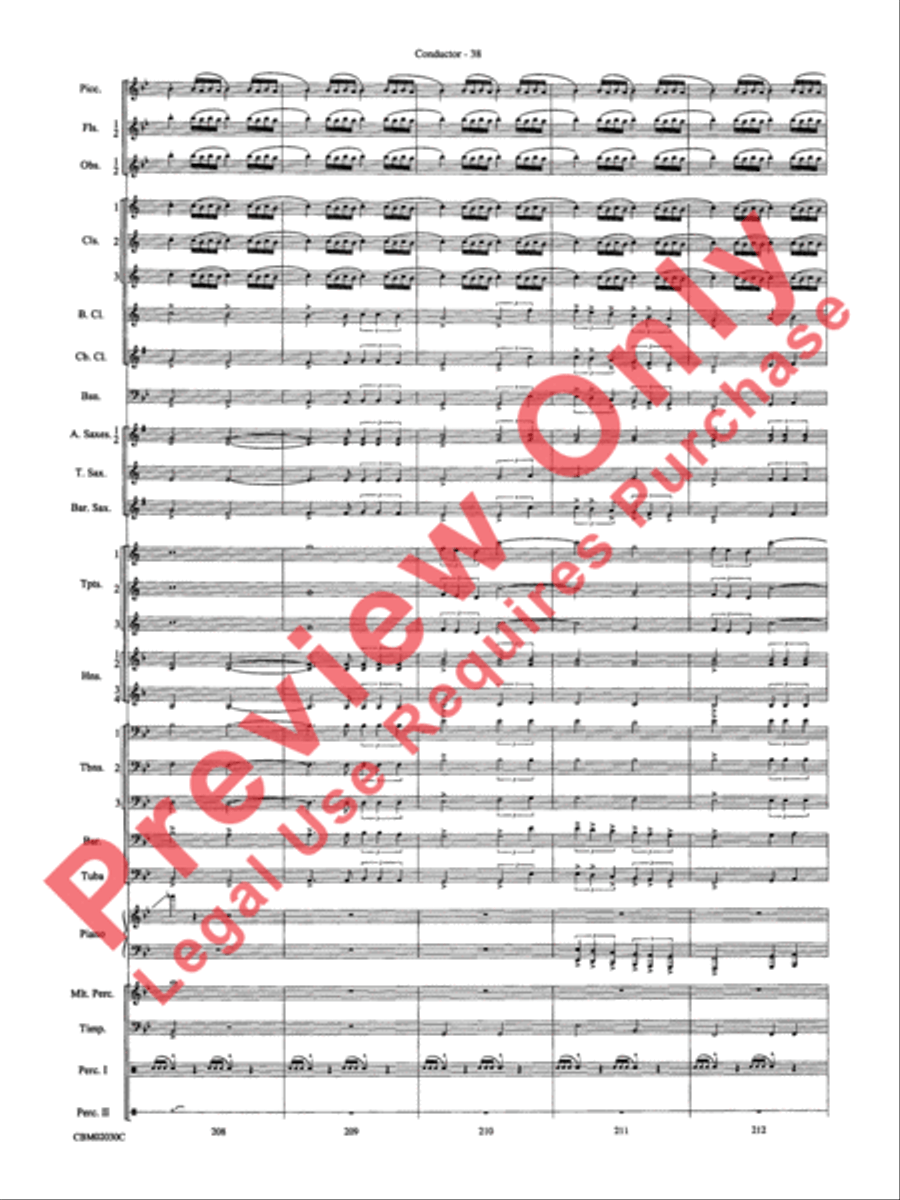 John Williams: Fantasy of Flight (Medley) Concert Band scores gallery preview page 41