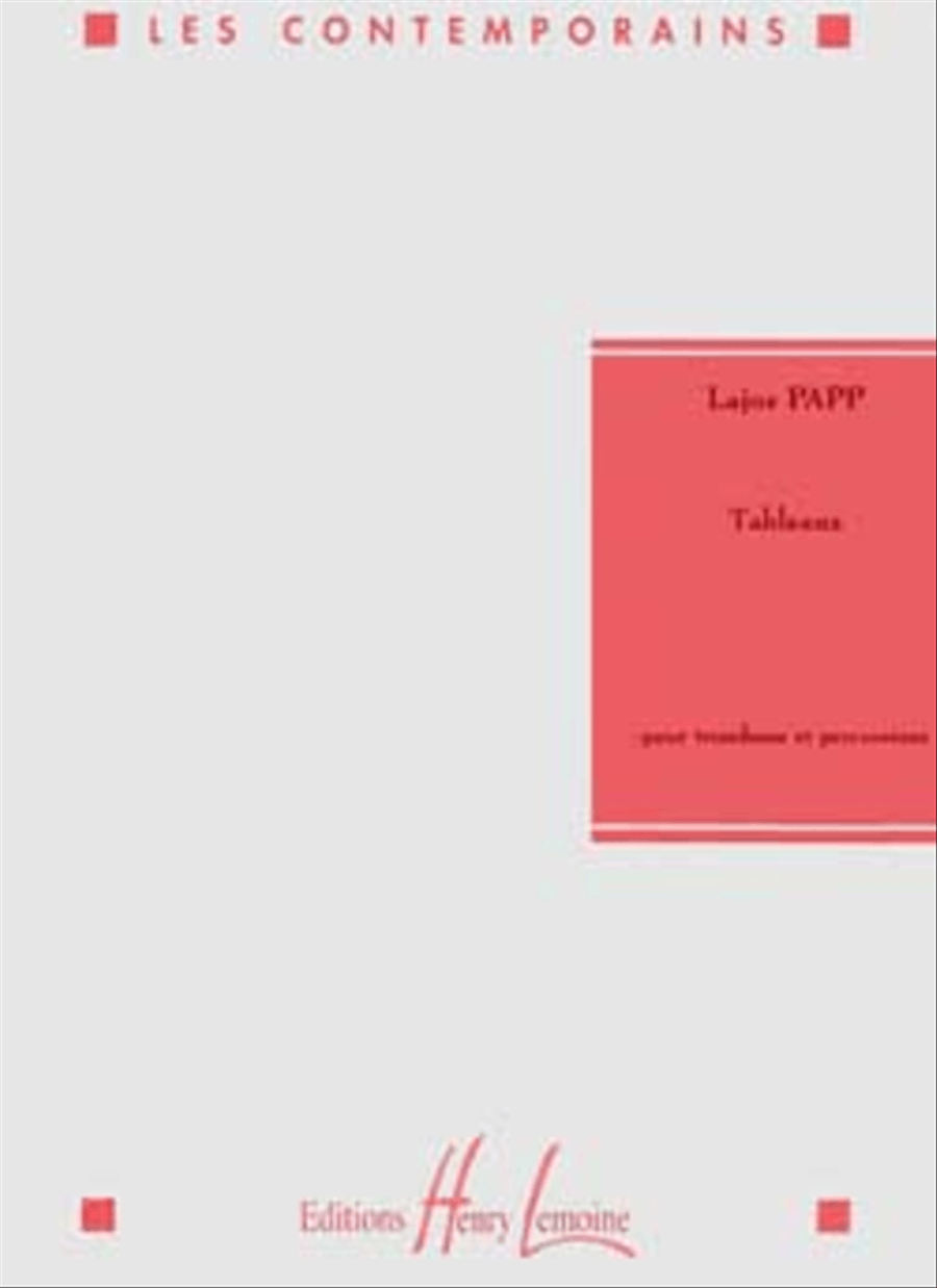 Tableaux Tableaux Trombone scores gallery preview page 1