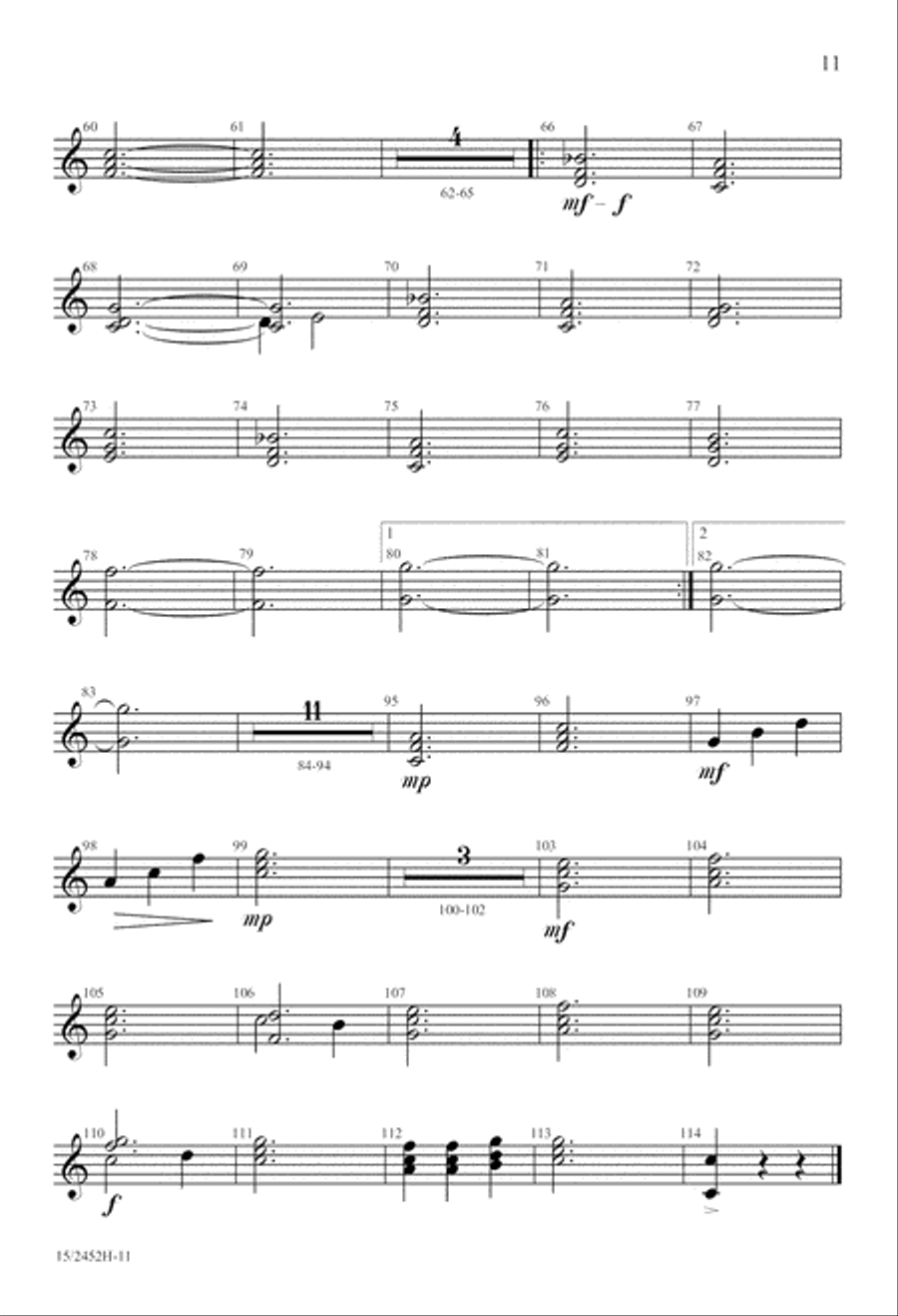 A Star Dances, an Angel Sings SSA scores gallery preview page 11