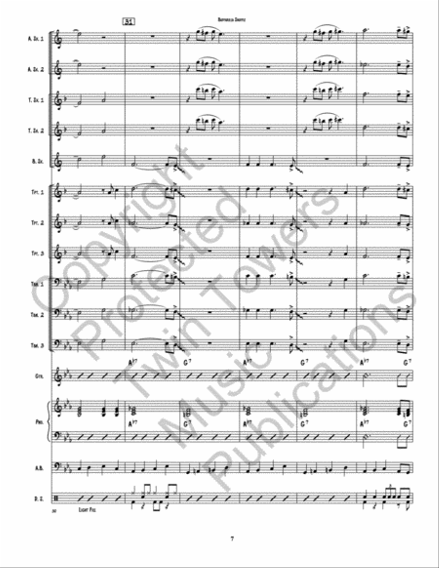 Buffarilla Shuffle Jazz Ensemble scores gallery preview page 8