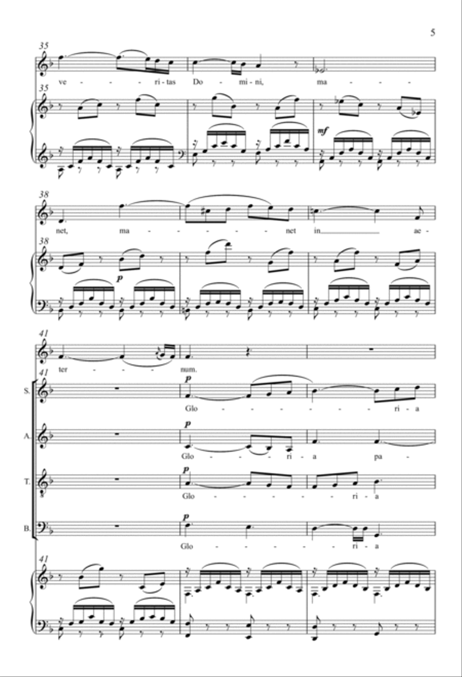 Laudate Dominum Laudate Dominum 4-Part scores gallery preview page 4